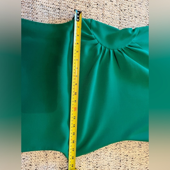 Diane Von Furstenberg DVF Dayna Fit and Flare Midi Dress in Green Size 12 EUC - Picture 6 of 15